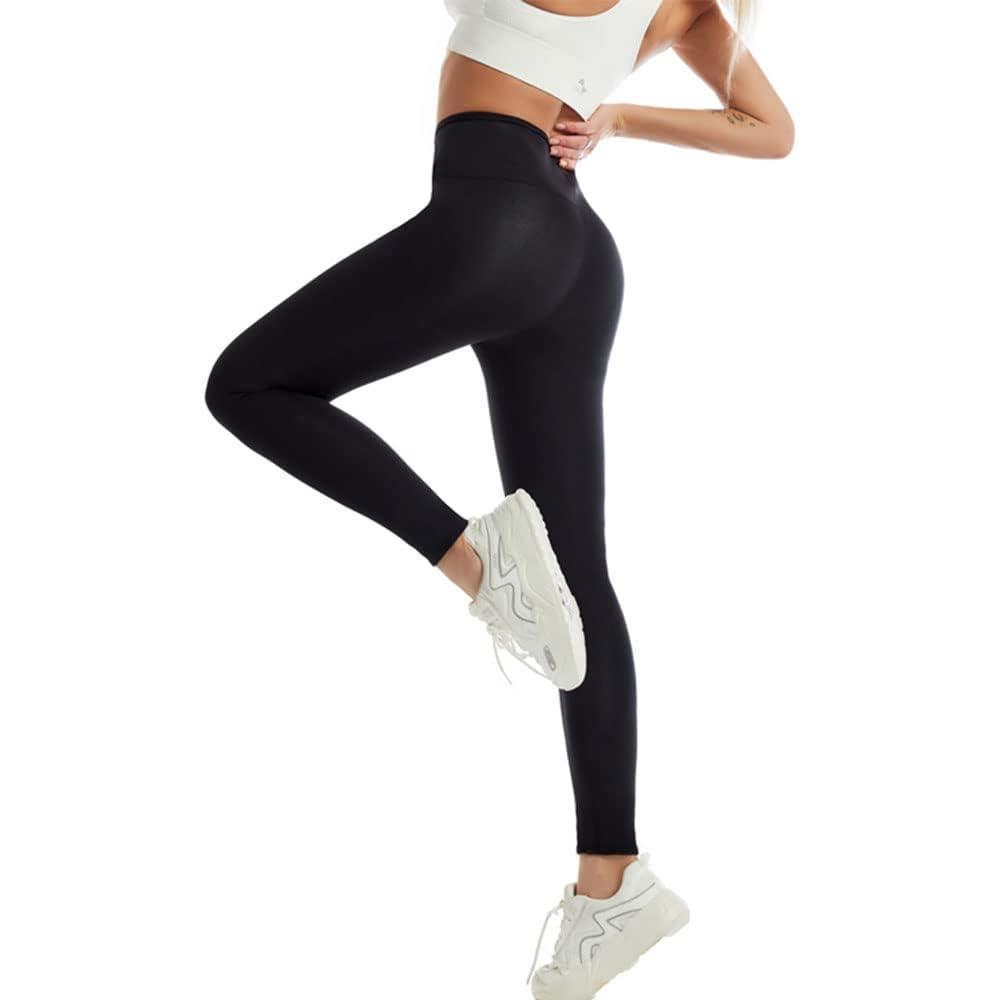 Leggings da Donna, Pantaloni Sauna Dimagranti,Leggings Anticellulite Donna Fitness,per Sport, Palestra, Yoga