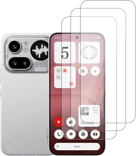 Image of 9H Tempered Glass Screen Protector for Nothing Phone (2a) - Anti-Scratch, HD Clear, Bubble Free, White Edge | Pack of 10