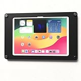 TABcare Acrylic Wall Mount Floating Frameless Display with Metal Standoff for iPad 10 10.9, 11 A16 Tablet (Black, iPad 10/11)