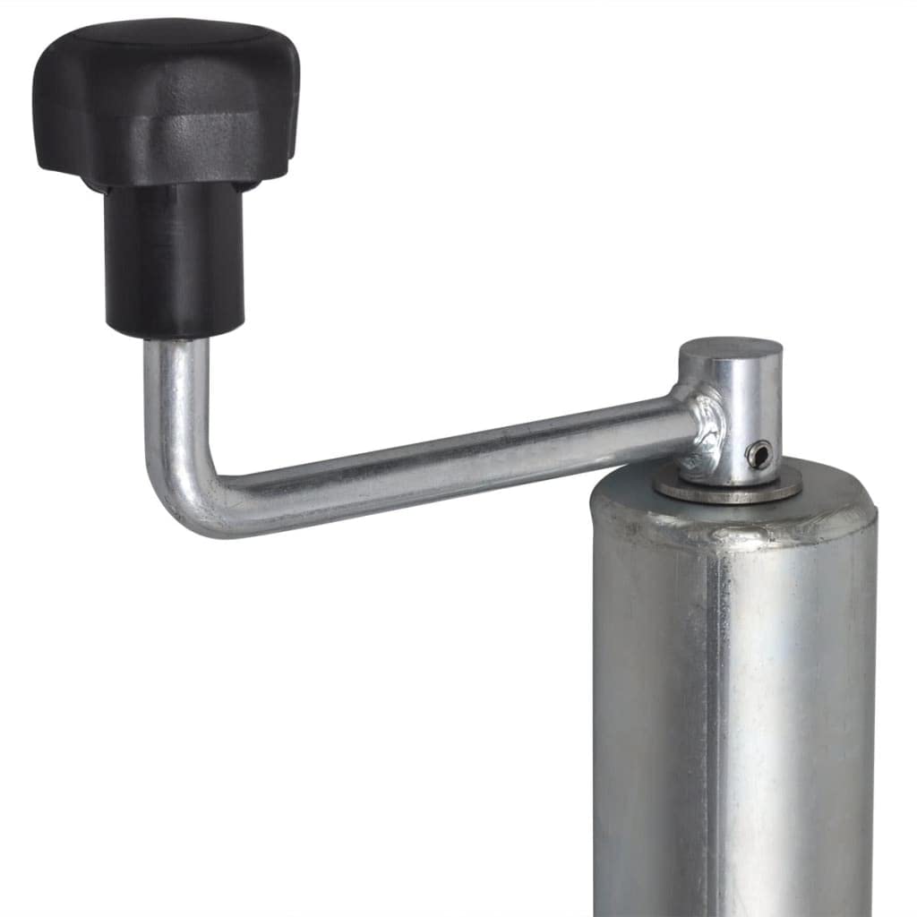 vidaXL Rueda de Gato de Remolque de Servicio Pesado, Accesorio para Coche Caravana, Control de Ruedas, Remolque Telescópico, 60 mm