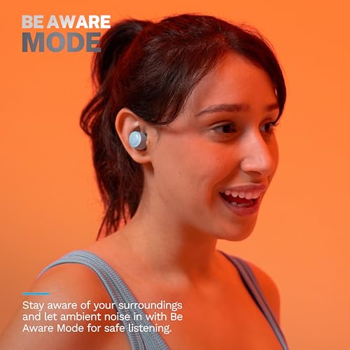 Image of JLab Go Air Pop+, True Wireless Earbuds, Bluetooth Earbuds with Microphone, Dual Connect, EQ3 Sound, Light Blue