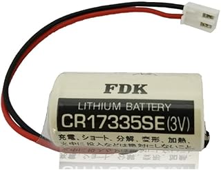 YICUAA FDK CR17335SE 3V PLC Battery for Epson Robot Controller Non-Rechargeale Battery with White Plug
