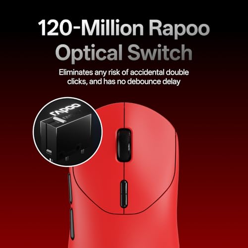 Image of Rapoo VT2 MAX Wireless Gaming Mouse, True 8K Wireless Polling Rate, 53g Lightweight, Up to 750 Hr Battery, Nordic nRF54L15 MCU, 120-Million Optical Switch, 10 Programmable Buttons, Macro Enabled