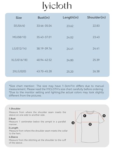 Image of Women's Summer Short Sleeve Eyelet Tops Daily Casual Crewneck T Shirts Elastic Waist Smocked Blouses
