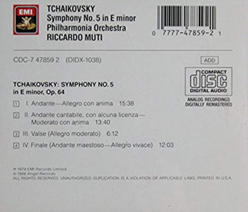 Tchaikovsky: Sym 5 /