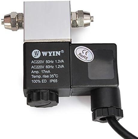 Co2 DIY Aquarium Magnetic Solenoid Valve CO2 System Regulator Valve for Fish Tank Water Plant Grass (110v)