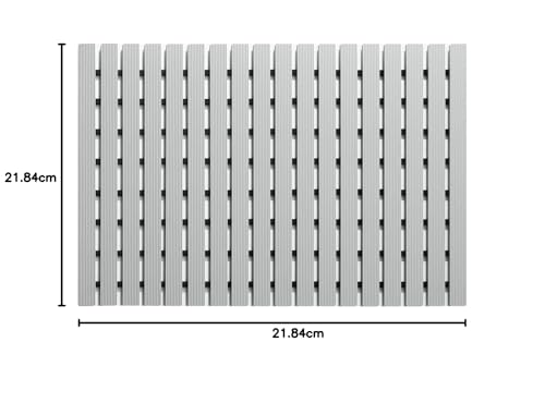 Tapis de douche rectangulaire tapis de sol sensoriel avec trou extra large