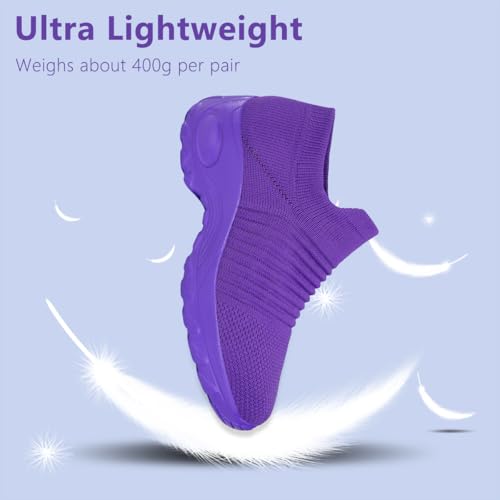 Image of Non Slip Work Shoes Women, Slip On Sneakers Women,Work Shoes Walking Gym Nurse Mesh Casual Fashion Sneakers Comfort Breathable Lightweight