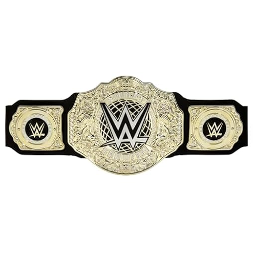 Mattel WWE Cinturón de Campeón Mundial de Pesos Pesados, Complemento para Disfraz en Cuero sintético de 90 cm de Largo Ajustables, Juguete Regalo para niños y niñas +6 años, HYF18 | Ya disponible en tu tienda friki favorita! En mundofriki.es!