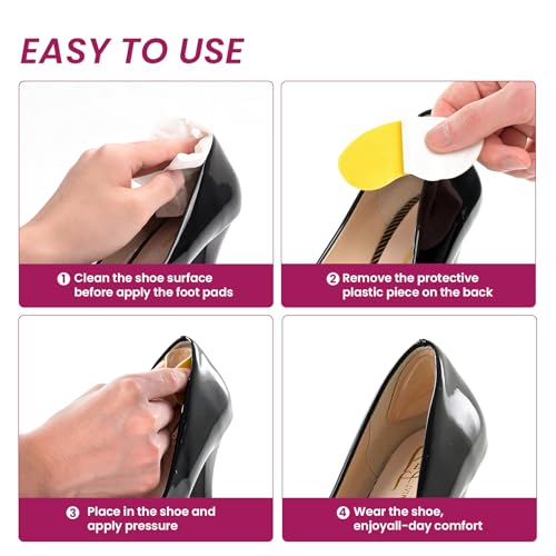 Image of Heel Pads Grips for Women Shoes - Bukihome Strong Adhesive Heel Cushion Inserts Prevent Slipping, Rubbing, Blisters, Foot Pain, Improve Shoe Fit - Heel Pad for Shoe Too Big (Khaki,3 Pairs)