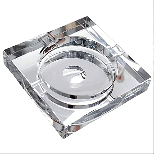 灰皿 スクエア 13cm クリスタル灰皿 正方形 北欧 クリスタルガラス 業務用 はいざら 透明感高く 重厚感 卓上 おしゃれ モダン 父の日 贈り物 プレゼント お祝い 記念品 ギフト エレガント店舗 キャバクラ アッシュトレイ 透明 OSONA