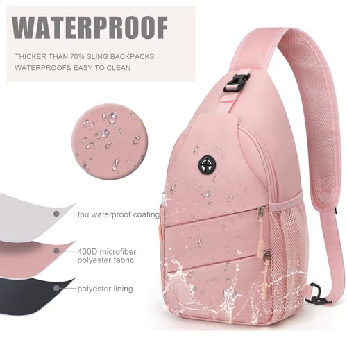 Image of Crossbody Bags for Women Men Trendy Sling Bag Bakpack Casual Chest Bag with Convertible Shoulder Strap steel Stainless Steel Paint