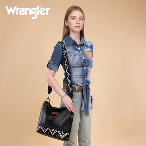 Wrangler Hobo Bags for Women Vegan Leather Top Handle Shoulder Purses and Handbags3