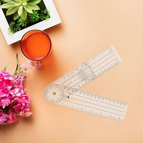 Goniómetro plegable PVC 8 pulgadas 4 pcs miniatura 4