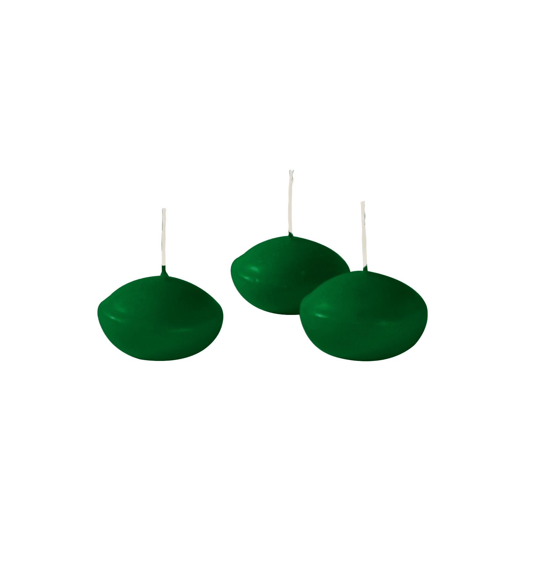 Floating Candles Diameter 4.5 cm Height 2.7 cm Pack of 20 Dark Green Cereria Di Giorgio