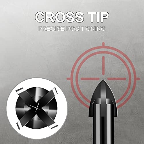 Broca de hexágono cruzado para vidrio y cerámica 5 mm miniatura 2