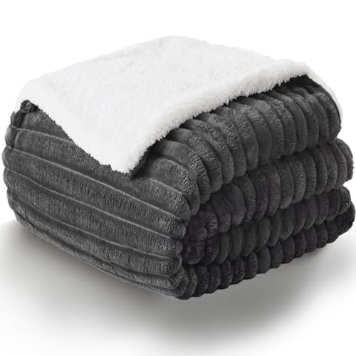 WAVVE Manta Sherpa Franela Reversible para Cama 90,...