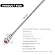 Powice 6 Stück 8mm 230VAC LED Metall Anzeigelampe Wasserdichte Signallampe, IP65 Kontrollleuchte 230V, Wasserdichtes Metallplatten-LED(Rouge)