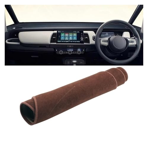 �_�b�V���{�[�h�}�b�g �t�B�b�g �W���Y MK4 GR GS 2020-2024 �ԃ_�b�V���{�[�h�J�o�[ �v��f�X�N �T���V�F�[�h�}�b�g ����~�߃p�b�h �A�N�Z�T���[ �ԗp�_�b�V���}�b�g(RHD Brown)
