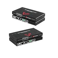 AV Access HDBaseT 4K HDMI Extender Over Single Cat5e/6/6a/7 Ethernet, HDMI 2.0, HDCP2.2, EDID, PoE, Bi-Directional IR/RS232 Pass Through, HDR10, CEC, up to 4K@60Hz 130ft, 1080P@120Hz 230ft (4KEX70-H2)
