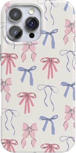 Casely iPhone 16 Pro Case | Coquette Girlie | Pastel Bows | Compatible with MagSafe | Classic Ultra Slim Design