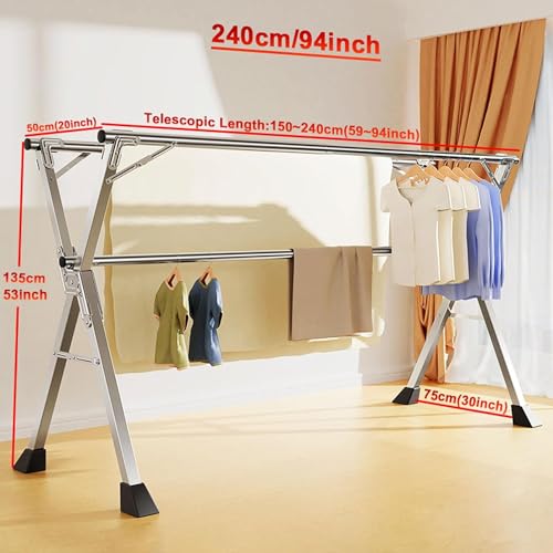 Séchoir à linge d'extérieur pour balcon idéal pour petits espaces