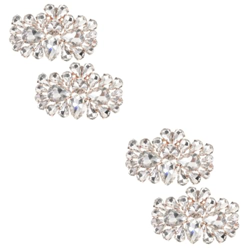 Bijoux de chaussures mariée en strass roses et finitions haute couture