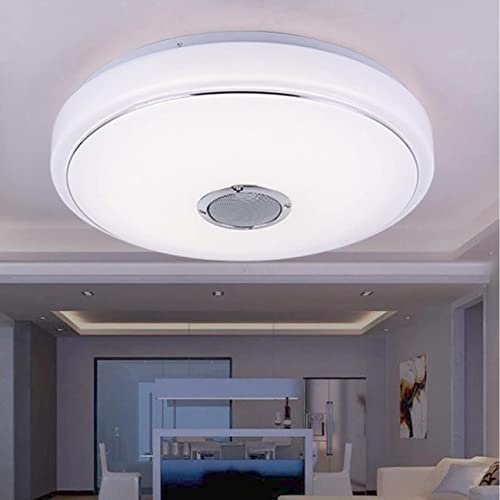 Ridgeyard 15.7 Inch 36W Led Dimmable Music Ceiling Light With Bluetooth Speaker,Remote Color Changing, Smart Remote Control Led Lamp For Kitchen, Living Room, Bedroom #TOP4