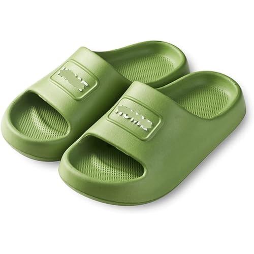 QWPYDXN Pantuflas de Ducha Zapatilla de Ducha Antideslizante para niños y Adultos, Zapatilla de baño Acolchada, Suela Gruesa, Zapatillas fáciles de Limpiar