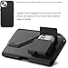 CoverON Holster for AirPods Holder Slot for iPhone 17 Air 17 Pro Max/16+ 15+ 16 15 Pro max/ 14 13 12 11 Plus Xs Pro Max, Cell Phone Case Belt Clip Leather Pouch (Fits Otterbox or Any Case on)