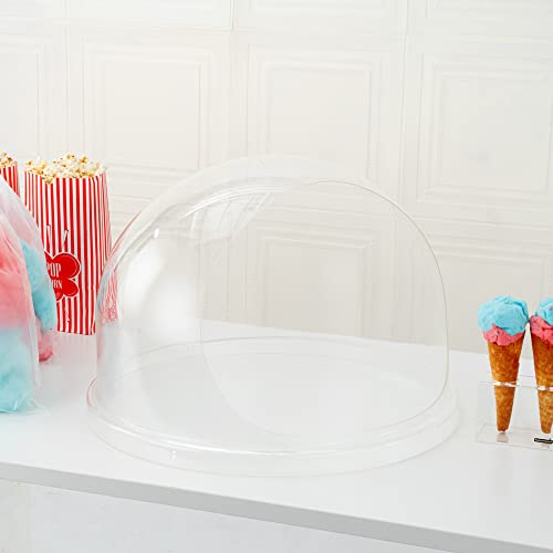 Image of Restaurantware COVER ONLY: Hi Tek 21 x 13 Inch Cover For 21 Inch Cotton Candy Machine 1 Durable Candy Floss Machine Cover - Machine Sold Separately Handy Cut Out Acrylic Cotton Candy Dome Cover