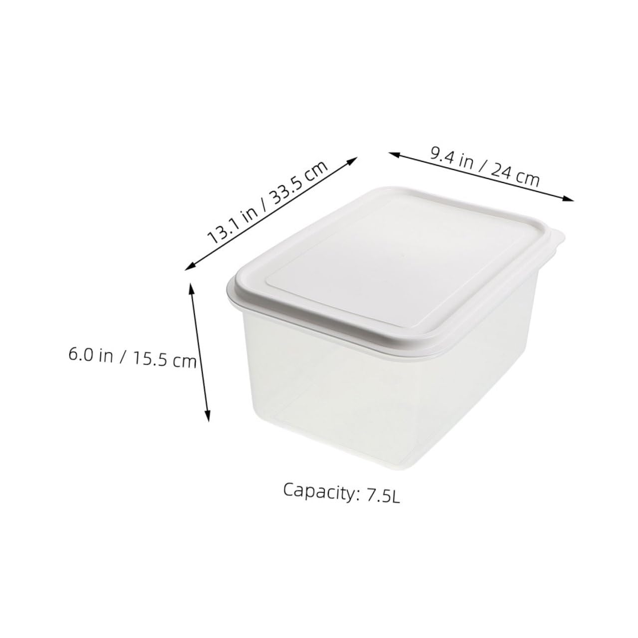 Contenitore per Lievitazione Pizza in Plastica 12l con Coperchio, Materiale Sicuro e Salvaspazio, per Conservazione e Fermentazione Impasto in Cucina