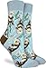 Good Luck Sock Women's Sea Otter Socks - Blue, Adult Shoe Size 5-9