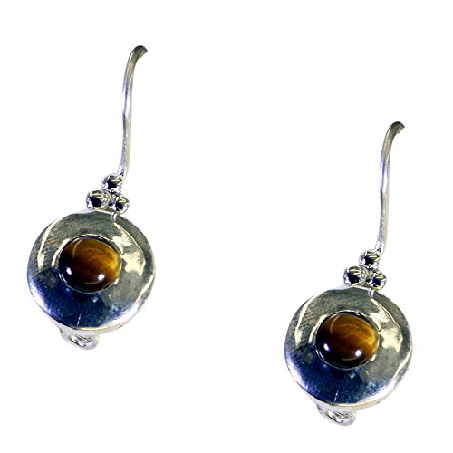 Pendientes de ojo de tigre real un regalo de chakras para mujer