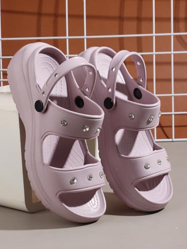 Image of Sukun DMD-KIA Women's Clogs /Sandals with Adjustable Back Strap Ultra Soft & Flexibility Anti Skid Comfortable Waterproof Daily Mules Clogs /Sandals for Women