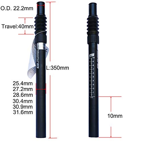 Ganopper KXLNTS350272 27.2 Suspension Seatpost Shock Absorber Bicycle Seat Post 27.2Mm Damping Road Bike Saddle Tube thumb #4