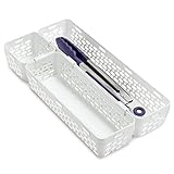 YouCopia LinkedBin Drawer Organizer, Combo, White, 3 Piece Set,