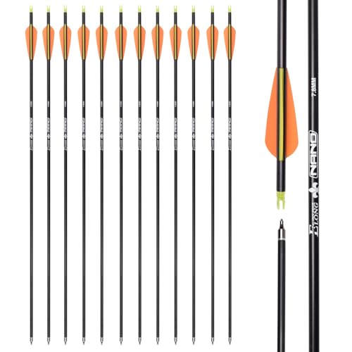 28 inch Carbon Arrow Hunting Arrows with 100 Grain...