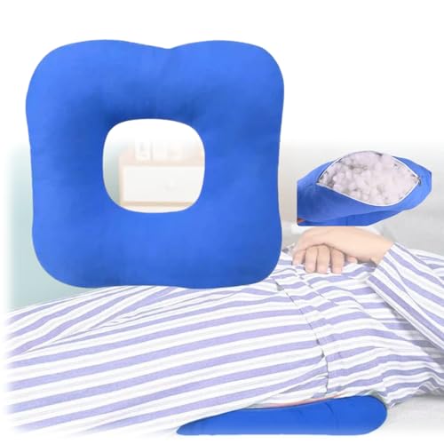 LAROTSUBA 床ずれ防止マット 介護用マット枕 四角形のクッション 通気性 軽量性 耐久性に パールコットンを使用しているため 寝たきりの方や高齢者の方に最適です（ブルー，L）（Amazon）