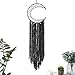 LOMOCRAFT Dream catcher-Handmade Traditional Dream Catcher Wall Hanging Home Decoration Ornament Decor Craft Gift (Black.NO.2)