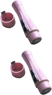 FRCOLOR 2piezas Epilador Eléctrico Para Mujeres Depilación Corporal Inalámbrica Trimmer De Batería Color Rosa Diseño Compacto y Portátil