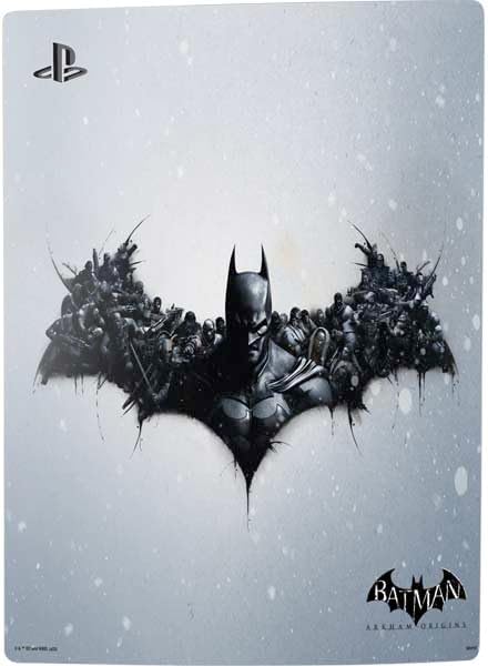 Skinit Decal Gaming Skin Compatible with PS5 Console - Officially Licensed DC Comics Arkham Origins Arkham Logo Design