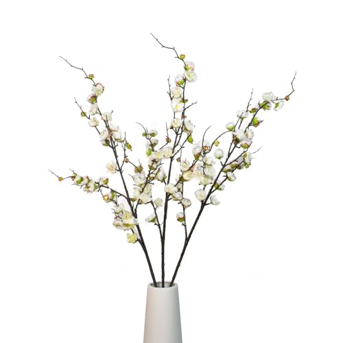 Direkame Cherry Blossom Branches, Faux Flowers Greenery Stems Branches Stems for Vase, 39