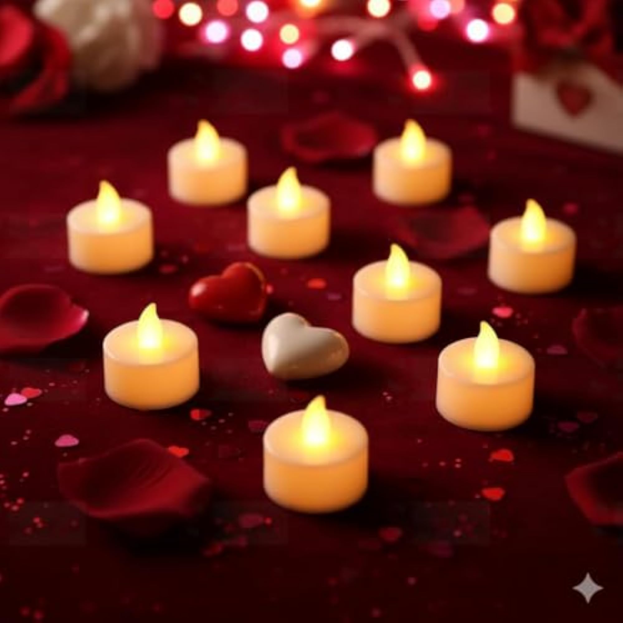 12 Pcs Flameless LED Tea Light Candles for Home Decor