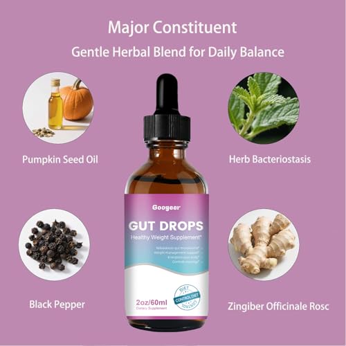 GutDrops Advanced with Pumpkin Seeds Extract, Gut Drops 60ML (2) 2 41NGoGfBXdL