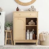 🌿【Grand espace de rangement】Ce meuble de salle de bain est doté de deux portes et d’un grand tiroir, permettant de ranger facilement des objets de toutes tailles et de répondre à divers besoins de stockage