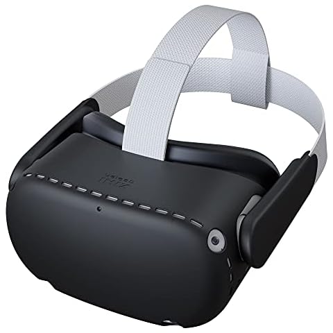 KIWI design Protective Cover Compatible with Quest 2 VR Headset Protection with Two Side Protective Shell (Silicone, Black) Cover