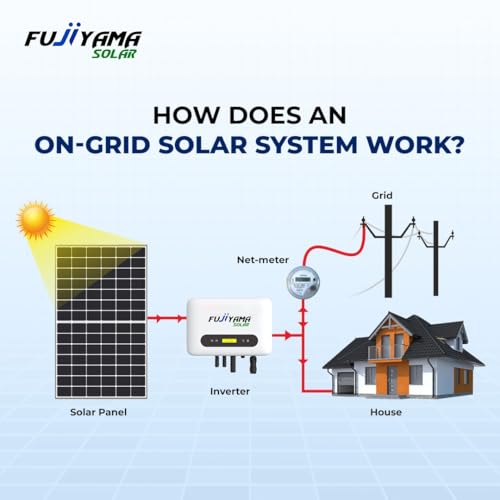 Image of Fujiyama Solar Inverter On-Grid System for Home & Commercial Use| UTL App Smart Monitoring | Reliable Performance 30% PV Overload | 99% MPPT Efficiency | 10 Years Warranty (4.2 kW)