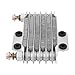 Engine Oil Cooler, Motorcycle Oil Cooling Radiator System Kit for Honda CB CG 100CC-250CC(Silver 85ML)