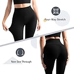 2 Pack Leggings with Pockets for Women, High Waisted Soft Leggings for Yoga Gym - Image 5